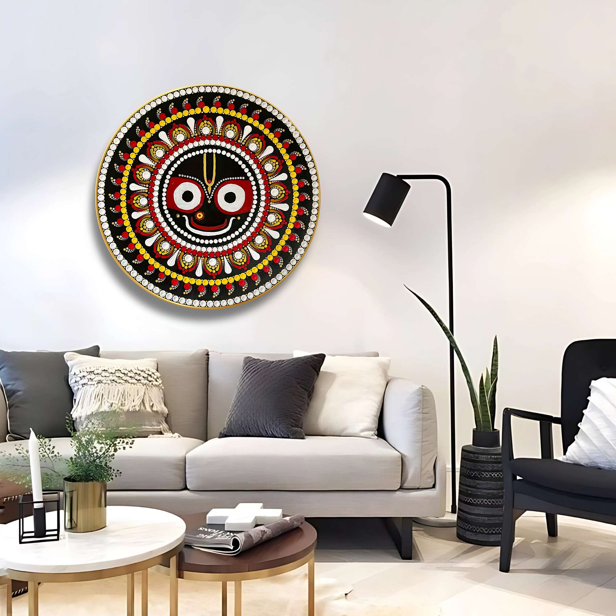 Round Wall Painting - Image 5